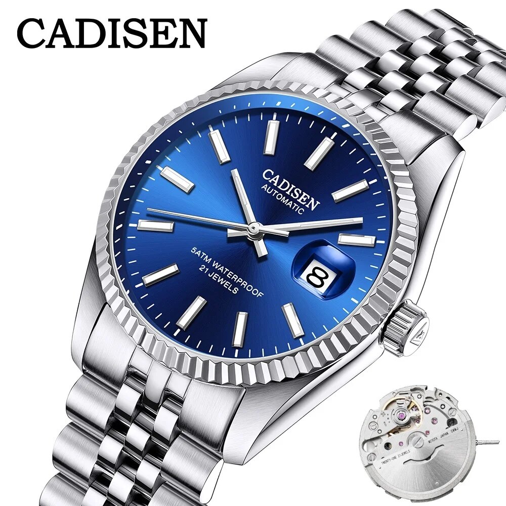 Rolex Watch Datejust - CADISEN Erkekler Mekanik İzle Üst Marka