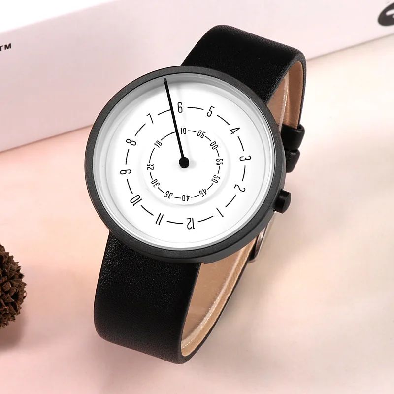 Leather Watch Band Men - 2020 yaratıcı saatler moda basit erkekler