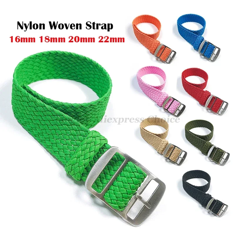 Perlon Strap Woven - Kumaş Dokuma Naylon saat kayışı Bileklik